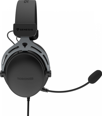 Kufje gaming Genesis Toron 531, 50mm, me mikrofon të shkëputshëm, të zeza