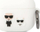 Kapak AirPods 3 Karl Lagerfeld KLACA3SILKCW, silikon, i bardhë