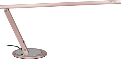Lampë tavoline kozmetike ActiveShop Slim, 20W, alumini, rozë metalike