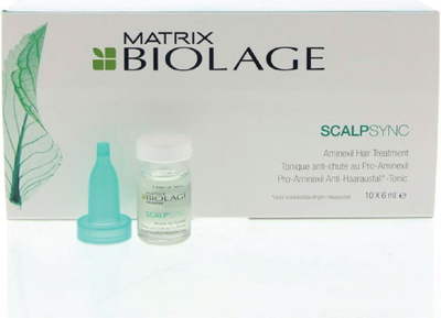 Ampula kundra rënies së flokëve Biolage ScalpSync Pro-Aminexil Tonic, 10 x 6 ml