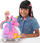 Set lodrash Polly Pocket Rainbow Unicorn Compact, 2 në 1, 2 kukulla, shumëngjyrësh