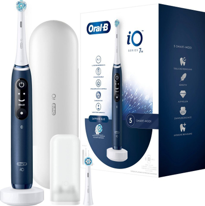 Furçë dhëmbësh elektrike Oral-B iO Series 7N për të rritur, ngjyra Sapphire Blue
