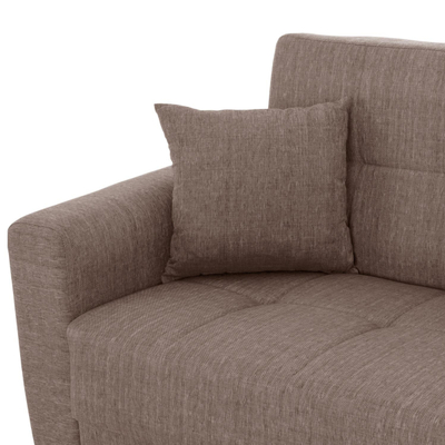 Divan-Shtrat 2 ulëse, shpinë e lartë, 160×84×88 cm HM3243.02, bezhë