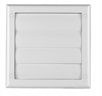 Grilë ventilimi Awenta Exclusive TN1, 15x15 cm, me klapë njëkahëshe, e bardhë