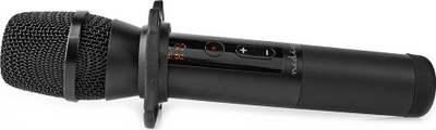 Mikrofon wireless UHF K8, sistem dore, marrës i vogël portativ 6.35mm, rreze 50m, ngjyrë e zezë