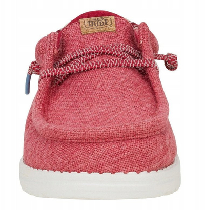 Këpucë burra Hey Dude Wally Jute M 43085-79B, tekstil, taban gome, të kuqe