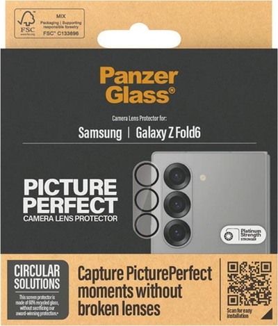 Mbrojtës lente PanzerGlass PicturePerfect Samsung Galaxy Z Fold6, xham i tejdukshëm, transparent