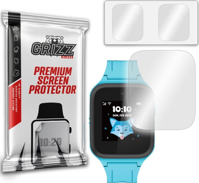 Xham mbrojtës GrizzGlass Hybrid Glass për TCL Family Watch MT40, 2 copë, transparent