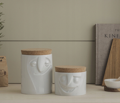 Kavanoz Charming Storage Jar, për çdo punë në shpi, stil i thjeshtë, transparent