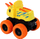 Makinë lodër LEAN Toys Triceratops, friction drive, e verdhë