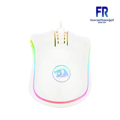 Гејминг глушец Redragon Cobra M711, 10000 DPI, RGB, бел