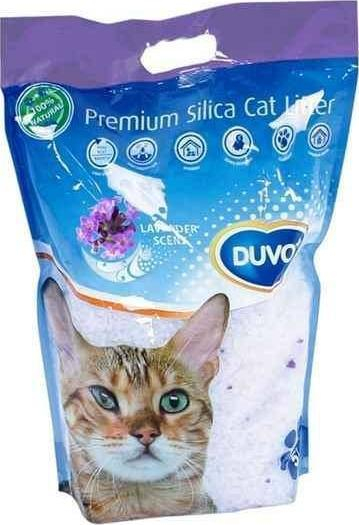 Rërë higjienike për mace Duvo+ Lavender, silikoni, 5L, aromë livandë