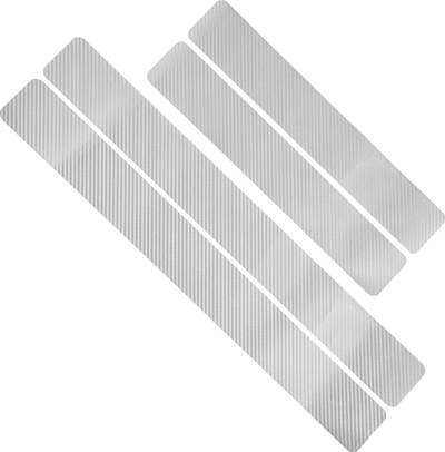 Ngjitëse mbrojtëse për prag dere AG759A, set 4 copë, efekt silver carbon