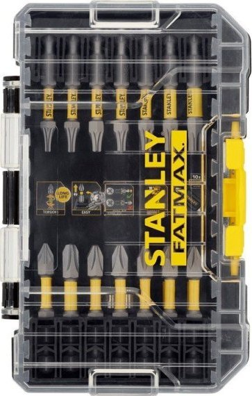 Set bitash Stanley FatMax Multi Stack, 22 copë, 50mm, për kaçavidë me goditje