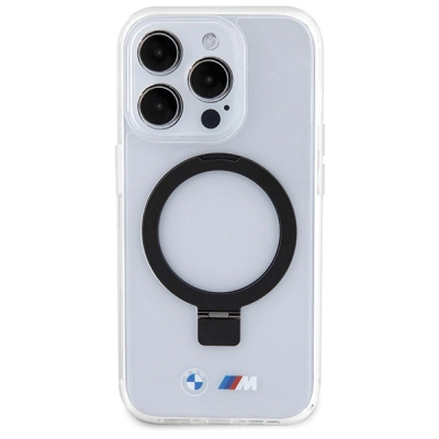 Këse telefoni BMW M Series MagSafe, me unazë stand, për iPhone 15 Pro, transparente