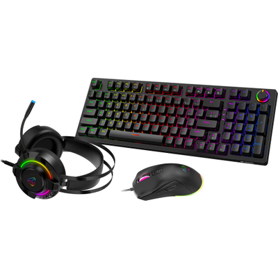 Yenkee YGS 03 Premium ECLIPSE, Gaming set 3ne1 Tastierë maus dhe kufje