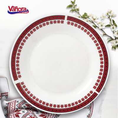 Pjatë ëmbëlsire Vanora TRADITIONAL VN-NE-TR19, porcelan, 19 cm, shumëngjyrëshe