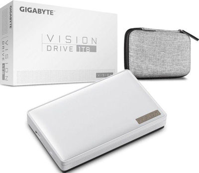 Disk i jashtëm SSD Vision Gigabyte (GP-VSD1TB), 1 TB, i bardhë 