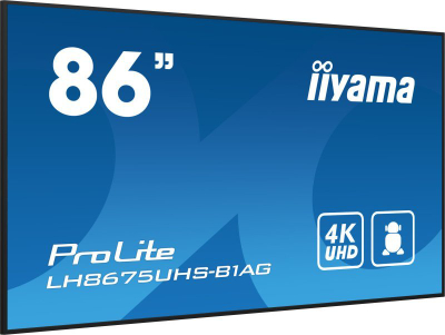 Monitor profesional Iiyama LH8675UHS-B1AG, 86", 4K UHD, i zi