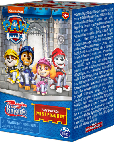 Figurinë lodër Paw Patrol Rescue Knights Mini Figure, 5 cm, shumëngjyrëshe