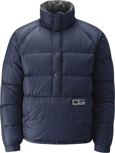 Xhaket dimri për burra Rab Kinder Smock, pupla pato 650 fill, masa M, blu