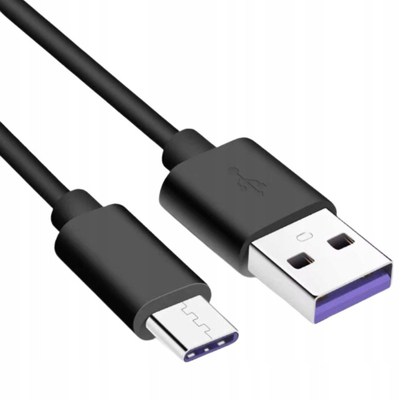 Kabllo USB Economy Type C, 100W 5A, 1m, e zezë