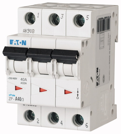 Shkyçës modular Eaton ZP-A40/3, 40A, 3-pol, i bardhë
