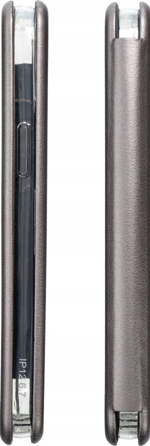 Këllëf portofol Elegance për Samsung S24 Ultra, kapak me këmbëz, steel