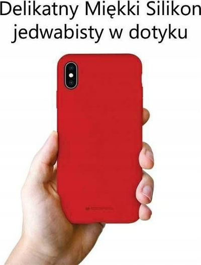 Kapak telefoni Mercury Silicone Case për Samsung A54 5G, silikon i butë, mat, i kuq