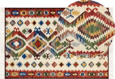 Tapet leshi AREVIK Wool Kilim, 160 x 230 cm, shumëngjyrësh