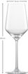 Gotë vere Zwiesel Glas Pure Riesling, 300 ml, 220 mm, transparente