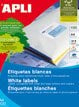 Etiketa vetëngjitëse Apli Paper, 6500 copë, të bardha