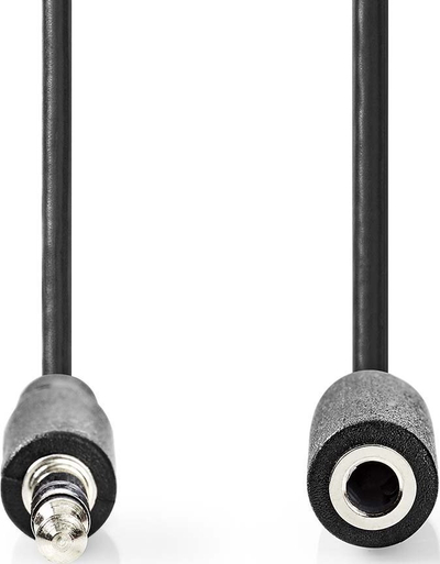 Kabllo audio stereo Nedis, 3.5mm mashkull në 3.5mm femër, 10m, i zi