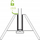 Tripod portativ Piher 34050, mban gjer 300 kg, diametër 30 mm, i kuq