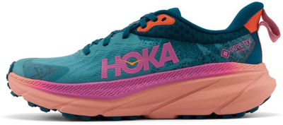 Atlete trail femra Hoka Challenger ATR 7 GTX, GORE TEX, tekstil sintetike, jeshile
