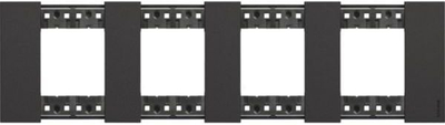 Pllakë përfundimtare Legrand Living Now Les Noirs 4x2 module, BTKA4802M4KG, e zezë mat