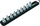 Set çelësash bit TORX Wera Belt B 3 Zyklop HF, 3/8", 9 copë, i zi