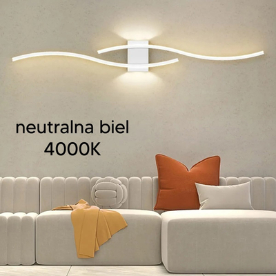 Lampë murale ZD150A, LED 24W, 60cm, e bardhë