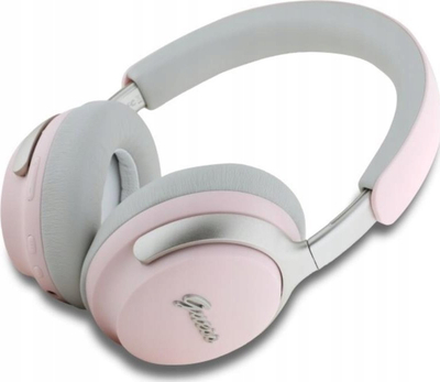 Kufje on ear Guess GUBHC22PSBCSMP, Bluetooth, ANC ENC, rozë