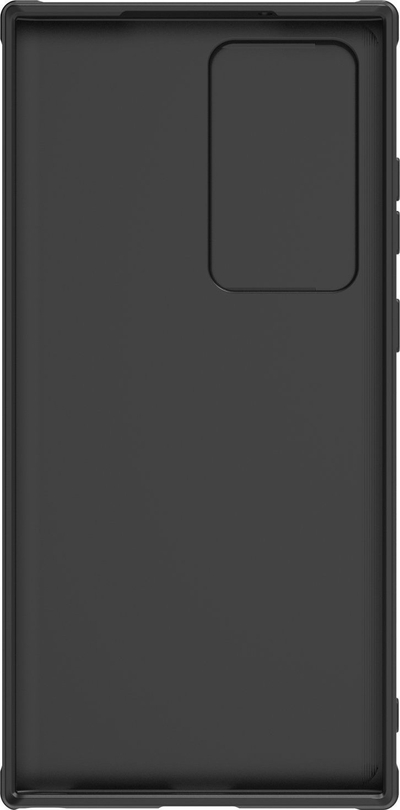 Mbulesë telefoni NILLKIN Synthetic Fiber S për Samsung Galaxy S22/S23 Ultra, kapak kamere me rrëshqitje, fibrë karboni, e zezë