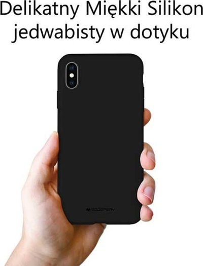 Kllëf telefoni Mercury Silicone Case për Samsung Galaxy A53 5G, silikon, mat, i zi