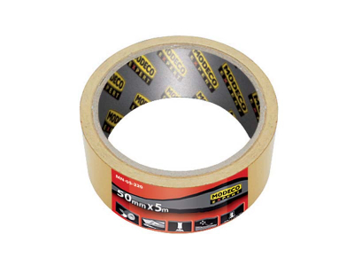 Shirit ngjitës dypalësh Modeco Home, 38 mm, 25 m, i verdhë