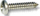 Vidhat vetëshpuese UN, 3.9x16mm, set 1000 copë, të galvanizuara