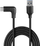 Kabllo USB LINDY 1m USB 3.2 Type A në Type C, kënd 90°, e zezë