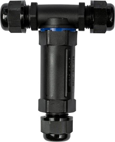 Lidhës kabllor T SPNT325, 3 x 2.5mm², IP68, ngjyrë e zezë