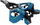 Avion luftarak RC Leantoys STNRL Raptor, me drita LED, me pult, blu e errët