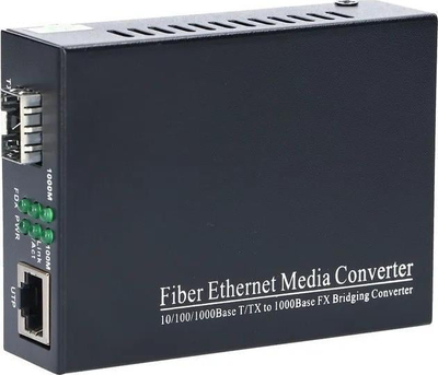 Медиум конвертор Extralink Sedir, 1x SFP 1 Gb, 1x RJ45 1 Gb, црн