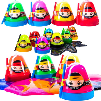 Lodër slime Ninja MAXIK Gel Mass OKT1988, me teksturë xheli, me ngjyra neon