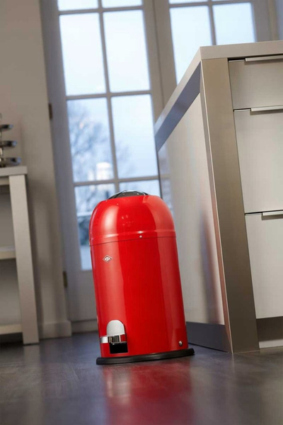 Kos mbeturinash Wesco Kickmaster Junior 8012192, 12L, me pedale, i bardhë