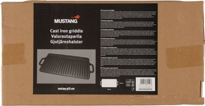 Pllakë skare Mustang prej gize, 46x24 cm, gri e errët